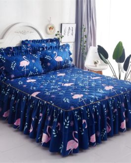 Flamingo Printed Bed Skirts Bedding