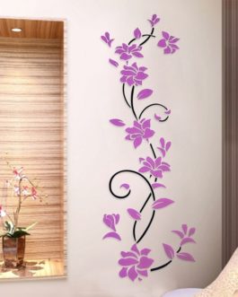 Rose Flower Vine Wall Decals