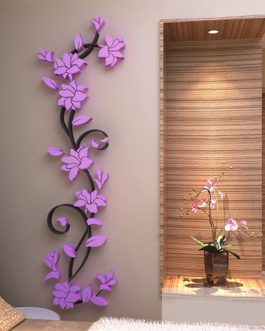 Rose Flower Vine Wall Decals