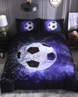 Football 3D Printed Bedding Set