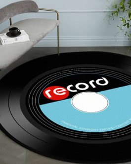 Creative Vinyl Record MUSIC Printed Carpet