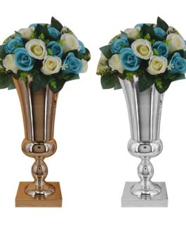 Stunning Silver Iron Luxury Flower Vase