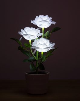 Decorative Solar Powered Artificial Rose Lamp