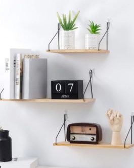 Simple Wooden Hanging Rack Wall Decoration