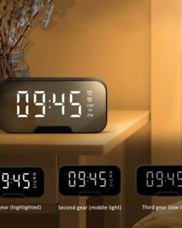 Alarm Clock With Bluetooth Speaker And FM Radio