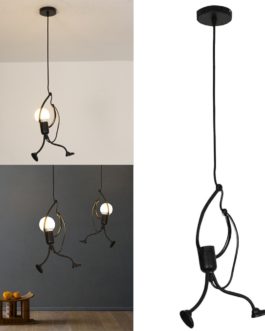 Creative Iron People Lamp Elegant Chandelier
