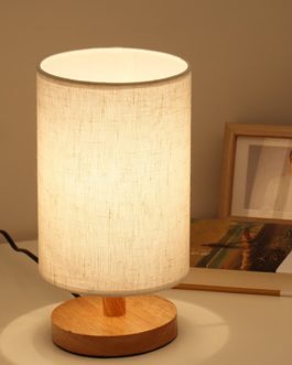 Bedside Wood Table Lamp
