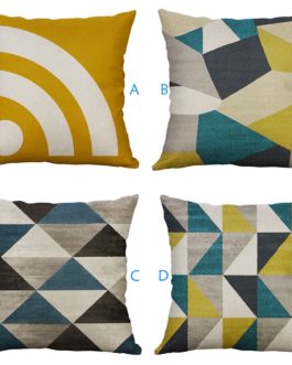 Irregular Geometric Pattern Cushion Cover