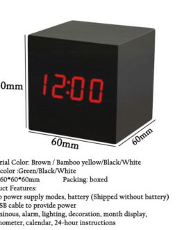 Alarm Clock With Voice Control Snooze Function