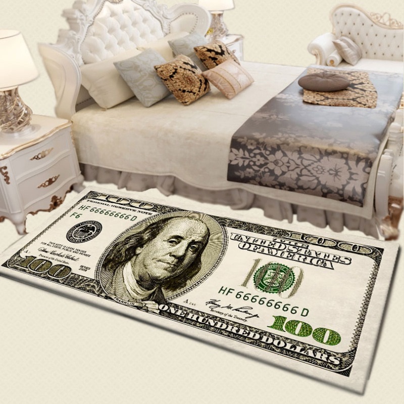Vintage Currency Dollars Carpet