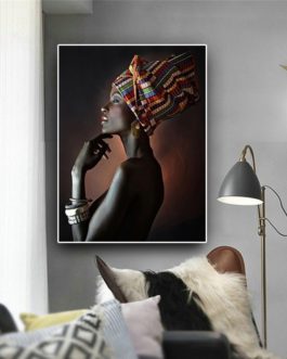 Black African Woman Canvas