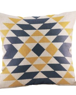 Geometric Pattern Mustard Pillow Case