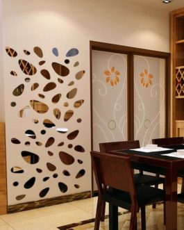 3D Mirror Vinyl Removable Wall Decal