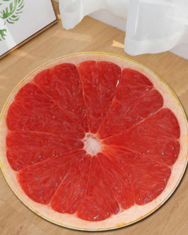 Round Fruit Piece Flannel Carpet