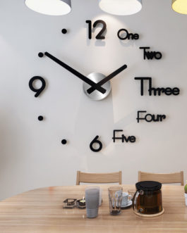 Wall Clocks 3D Acrylic Mirror Decoration