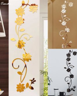 Flower Shape Acrylic Wall Sticker