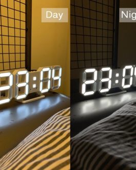 3D LED Digital Wall Clock