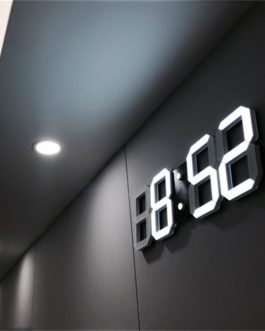 3D LED Digital Wall Clock