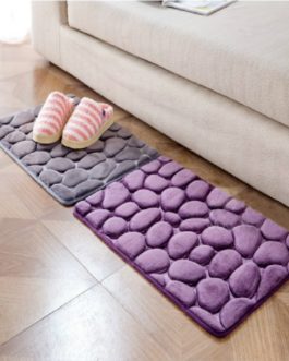 Coral Fleece Bathroom Memory Foam Rug