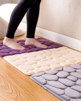 Coral Fleece Bathroom Memory Foam Rug