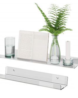 Acrylic Wall Shelf Transparent Wall-mounted