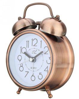 Vintage Retro Silent Pointer Alarm Clock