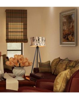 Retro Wood Tripod Floor Lamp