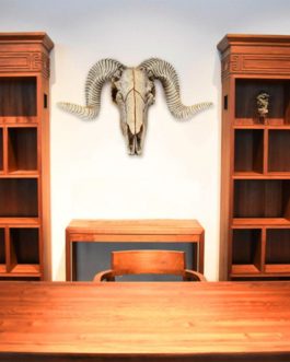 Creative 3D Horns Skull Decor