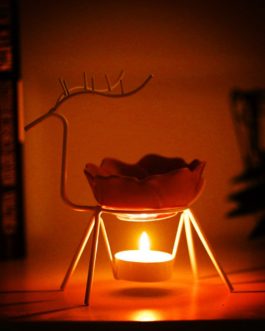 Creative Deer Oil Burner Stainless Steel