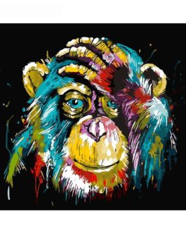 Frameless Baboon Wall Art DIY