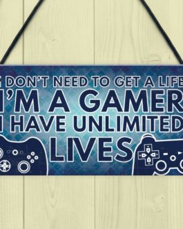 IâM A GAMER Rectangle Plaque Sign