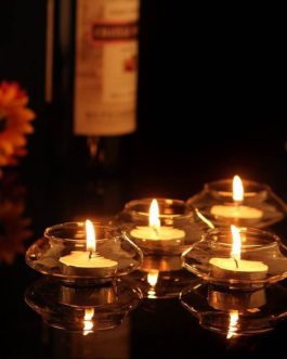 Crystal Glass Candle Holder