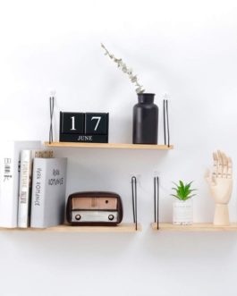 Simple Wooden Hanging Rack Wall Decoration