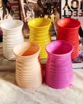 Modern Plastic Flower Vase Nice Rattan