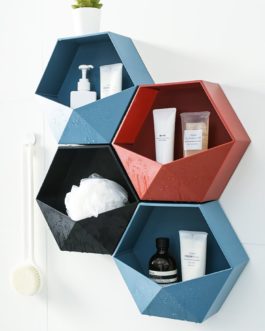 Hexagon Shelf Wall Hanging Rack