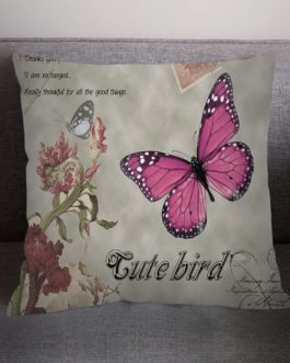 Butterfly Pattern Cushion Cover