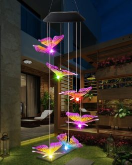 Solar Powered Butterfly Wind Chime