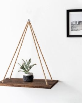 Twine Wooden Wall Shelf
