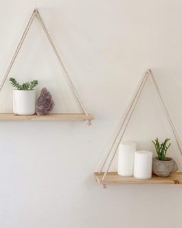 Twine Wooden Wall Shelf