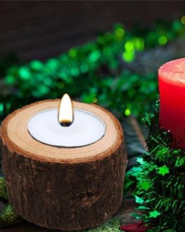 Wooden Candlestick Candle Holder