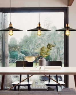 Black Vintage Industrial Pendant Light