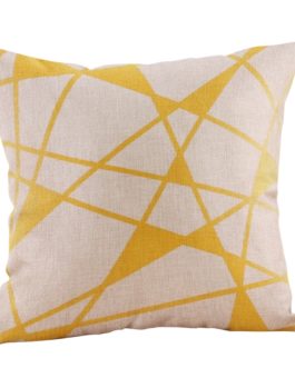 Geometric Pattern Mustard Pillow Case